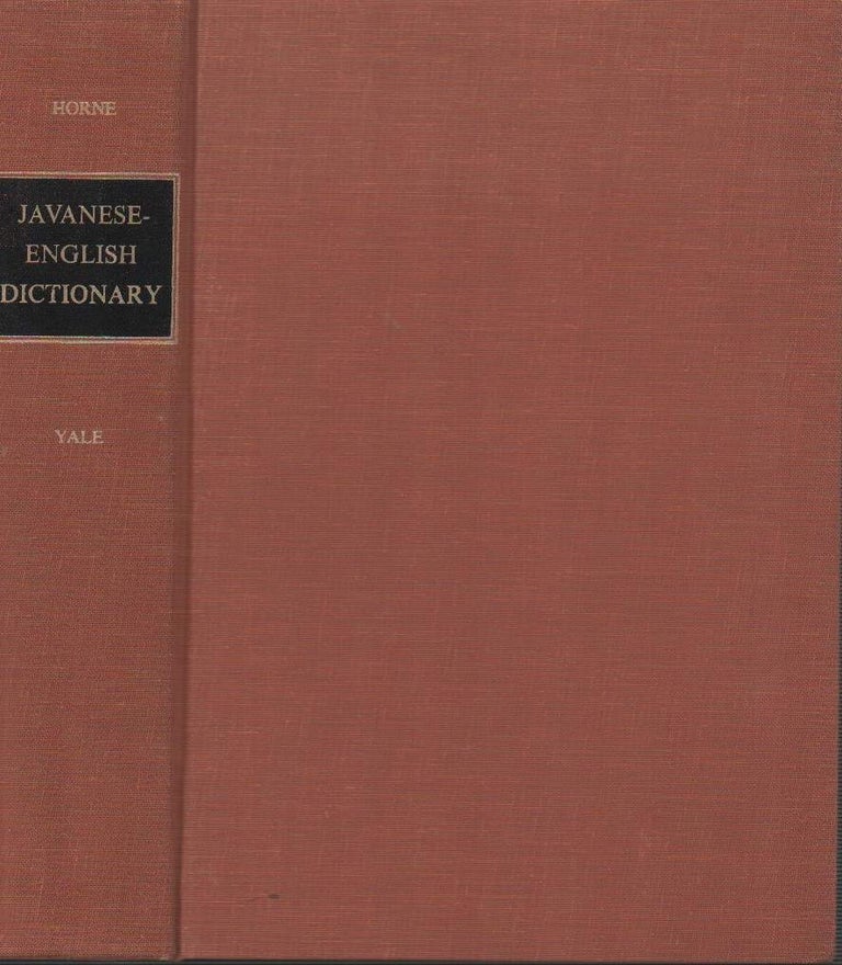 Stock ID #178593 Javanese-English Dictionary. ELINOR CLARK HORNE.