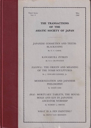 Stock ID #178723 The Transactions of The Asiatic Society of Japan. Third Series, Vol 9. ASIATIC...