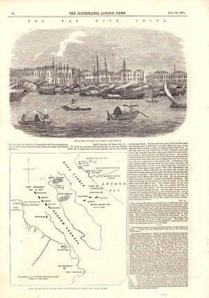 Stock ID #179411 The War with China. The British Factories at Canton [and] Plan of the Attack on...