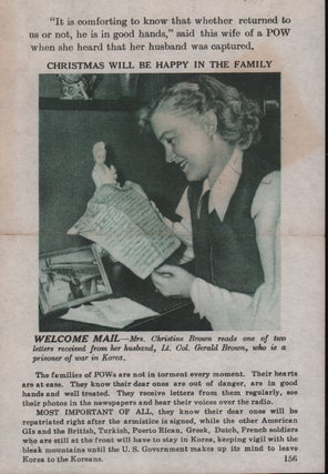 Stock ID #179481 Korean War Propaganda Leaflet. "Christmas will be happy in the...
