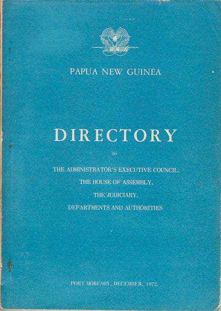 Stock ID #179560 Directory to the Administrator's Executive Council, the House of Assembly, the Judiciary, Deparments and Authorities. DEPARTMENT OF INFORMATION AND EXTENSION SERVICES.