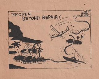Stock ID #179587 Japanese Propaganda Leaflet. Broken Beyond Repair! PHILIPPINES - WWII JAPANESE...