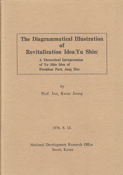 Stock ID #179695 The Diagrammatical Illustration of Revitalization idea (Yu Shin). A Theoretical Interpretation of Yu Shin Idea of President Park Jung Hee. KWANG JOONG JOO.