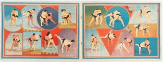 大日本大相撲新五十六手. [Dainippon ozumo shin 56-te]. [New 56 Japanese Sumo Techniques].