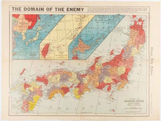 The Domain of the Enemy. WWII MAP OF THE JAPANESE.