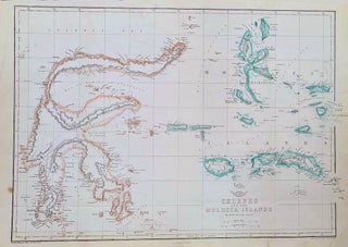 Stock ID #184035 Celebes and the Molucca Islands. INDONESIA - MAP OF SULAWESI, MALUKU ISLANDS
