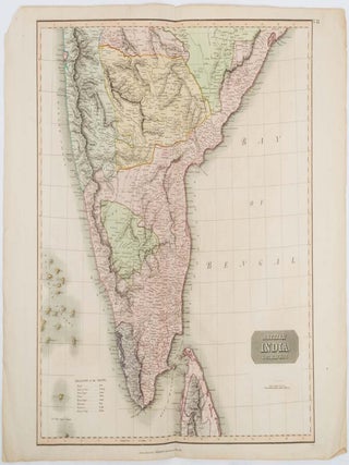 Stock ID #185242 British India, Southern Part. BRITISH INDIA AND CEYLON - MAP, SAMUEL JOHN NEELE,...