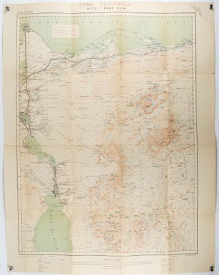 Stock ID #195120 Sinai Peninsula. Suez - Port Said. EGYPT - SINAI -1920S MAP