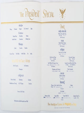 Asie. The President Special Pan American Menu.