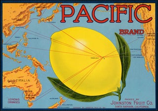 Stock ID #196166 Pacific Brand. Packed by Johnston Fruit Co., Santa Barbara, California. PACIFIC...