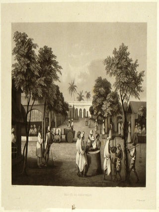 Stock ID #196250 Marché de Pondichery. INDIA - PONDICHERRY, FRANÇOIS-EDMOND PÂRIS,...