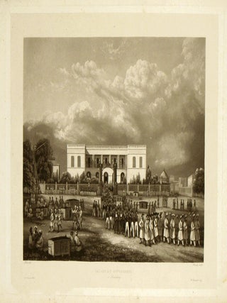 Stock ID #196251 Palais du Gouverneur a Pondicherry. INDIA - PONDICHERRY, FRANÇOIS-EDMOND...