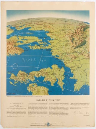 Five WWII Bird's-eye View Maps including the Pacific and Southeast Asia.