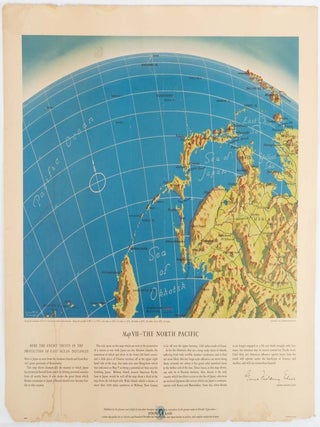 Five WWII Bird's-eye View Maps including the Pacific and Southeast Asia.