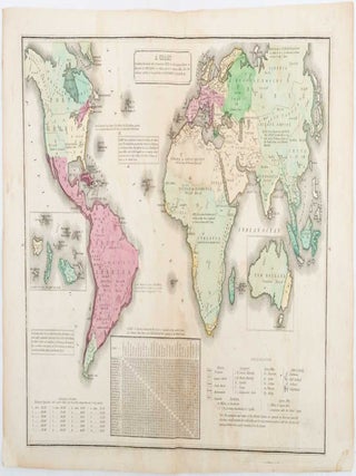 Stock ID #203763 A Chart Exhibiting the Actual and Comparative Size of Each Country, Nation, or...