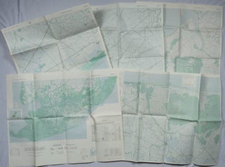 A Series of Five Adjoining Vietnam War Era Maps. VIETNAM WAR - MAPS.
