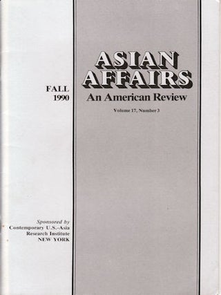 Stock ID #20553 Asian Affairs. An American Review. ASIAN AFFAIRS