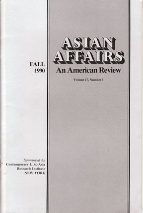 Stock ID #20553 Asian Affairs. An American Review. ASIAN AFFAIRS