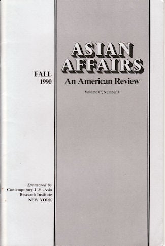 Stock ID #20553 Asian Affairs. An American Review. ASIAN AFFAIRS.