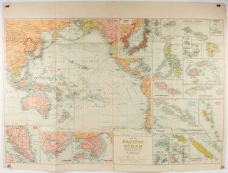 Stock ID #205997 Pacific Ocean. Robinsons New Map of the Pacific Ocean with Insets Showing Island...