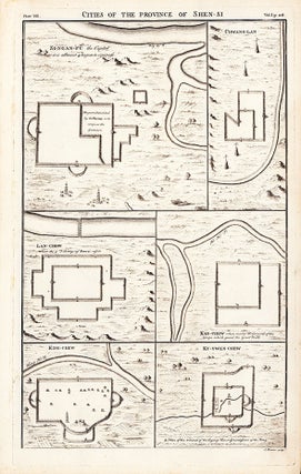 Stock ID #206290 Cities of the Province of Shen-si. CHINA - ANTIQUE PRINT, JAMES BASIRE, ENGRAVER
