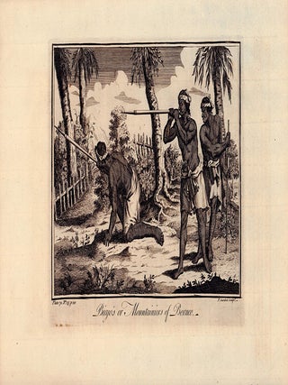 Stock ID #206521 Biajo's or Mountainiers of Borneo. BORNEO - ANTIQUE PRINT, F. GARDEN, ENGRAVER