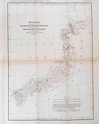 Stock ID #210211 The Mineral Wealth of Japan. MINERAL RESOURCES OF JAPAN, HENRY S. MUNROE
