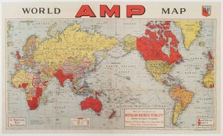 Stock ID #210773 AMP World Map. WORLD WAR II MAP - EUROPEAN COLONIALISM, CLIVE BARRASS, MAPMAKER
