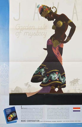 Stock ID #211088 Java. Garden Isle of Mystery. JAVA - 1950S ADVERTISING EPHEMERA, SIMON VANDERLAAN
