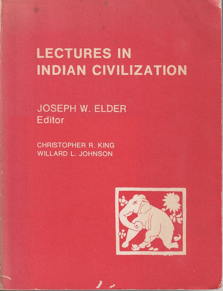Stock ID #213099 Lectures in Indian Civilization. ELDER. JOSEPH W.