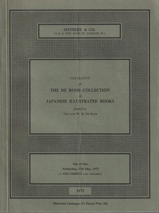 Stock ID #213647 Catalogue of The De Roos Collection of Japanese Illustrated Books formed by the...