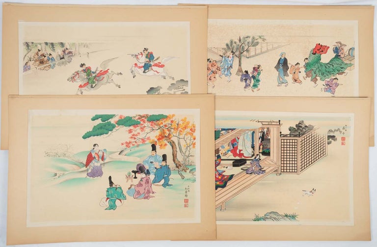 Stock ID #214279 [Wood Block Prints] Ancient Customs of Japan. Selections from Prints of the Customary Observances of the Twelvemonths in Old Japan. KIN-U TAKESHITA.