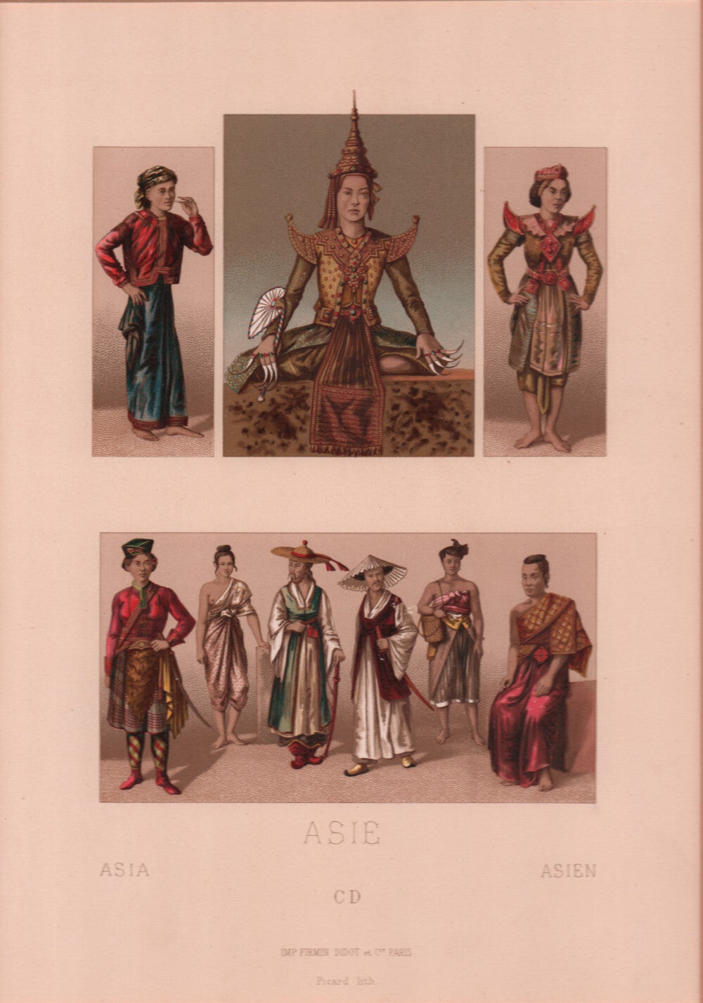 Asie. Les Cinq Parties du monde series | COSTUMES OF ASIA