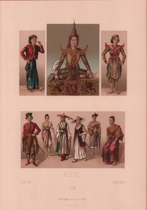 Stock ID #214399 Asie. Les Cinq Parties du monde series. COSTUMES OF ASIA
