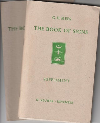 Stock ID #214492 The Book of Signs: Supplement (Charts and Diagrams). G. H. MEES