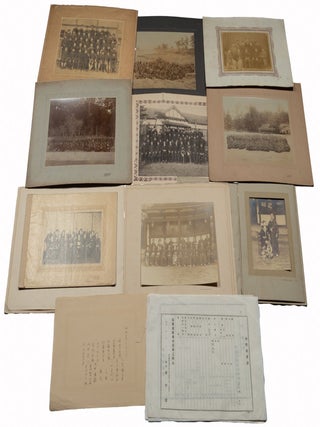 Collection including three large ensemble photographs of women from a well-known studio.