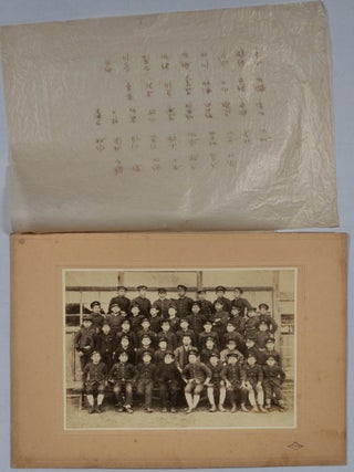 Collection including three large ensemble photographs of women from a well-known studio.