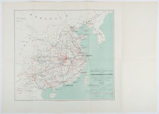 Stock ID #214719 Carte économique commerciale en Chine 1895-1897. Chambre de Commerce de Lyon....