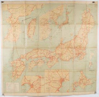 Stock ID #214857 Travelers' Map of Japan, Chosen (Korea), Taiwan (Formosa). With brief...