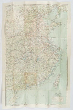 Stock ID #215066 China - Map. 1920S LARGE MAP OF CHINA AND TAIWAN