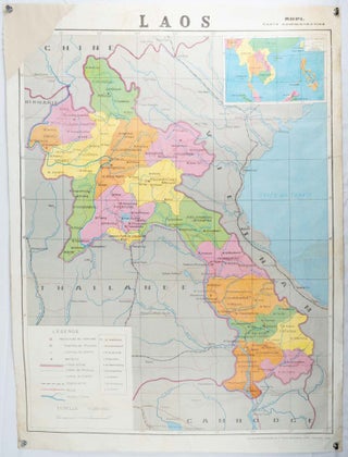 Stock ID #215271 Laos. LAO PEOPLE'S DEMOCRATIC REPUBLIC - MAP