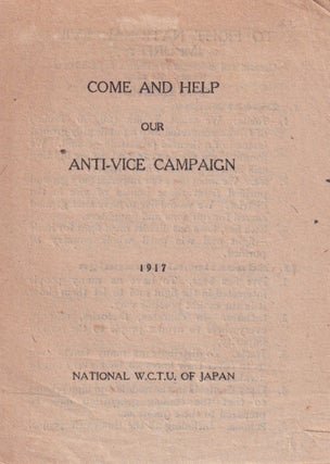 Stock ID #215419 Come and Help Our Anti-Vice Campaign. To Fight National Evil Impurity. WOMEN'S...