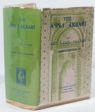 Stock ID #215576 The Ain-I Akbari. ABU L-FAZL. VOLUME I. ALLAMI, H. BLOCHMANN, D C. PHILLOT....