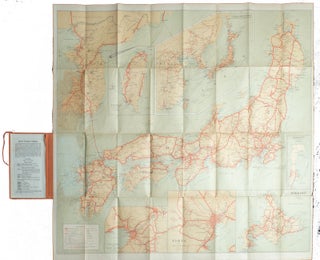 Stock ID #215711 Travelers' Map of Japan Chosen (Korea) Taiwan (Formosa) with Brief Descriptions...