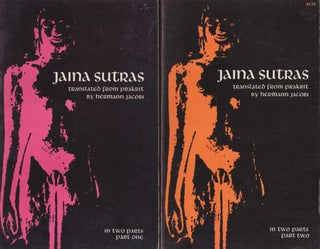 Stock ID #215843 Jaina Sutras. Parts I and II. FOUNDATIONAL SUTRAS OF JAINISM