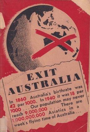Stock ID #216007 Exit Australia. The Future of Australia's Population. REV. C. MAYNE