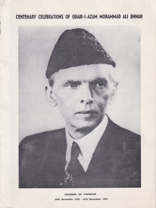 Stock ID #216201 Centenary Celebrations of Quaid-i-Azam Mohammad Ali Jinnah. CENTENNIAL OF...