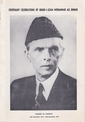 Stock ID #216201 Centenary Celebrations of Quaid-i-Azam Mohammad Ali Jinnah. CENTENNIAL OF...