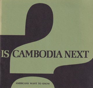 Stock ID #216328 Is Cambodia Next? Final Report of "Americans Want to Know". KAY BOYLE,...