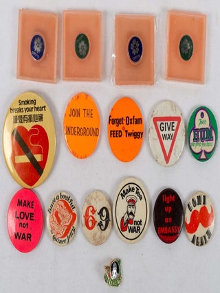 Protest and Miscellaneous Badges or Pins.